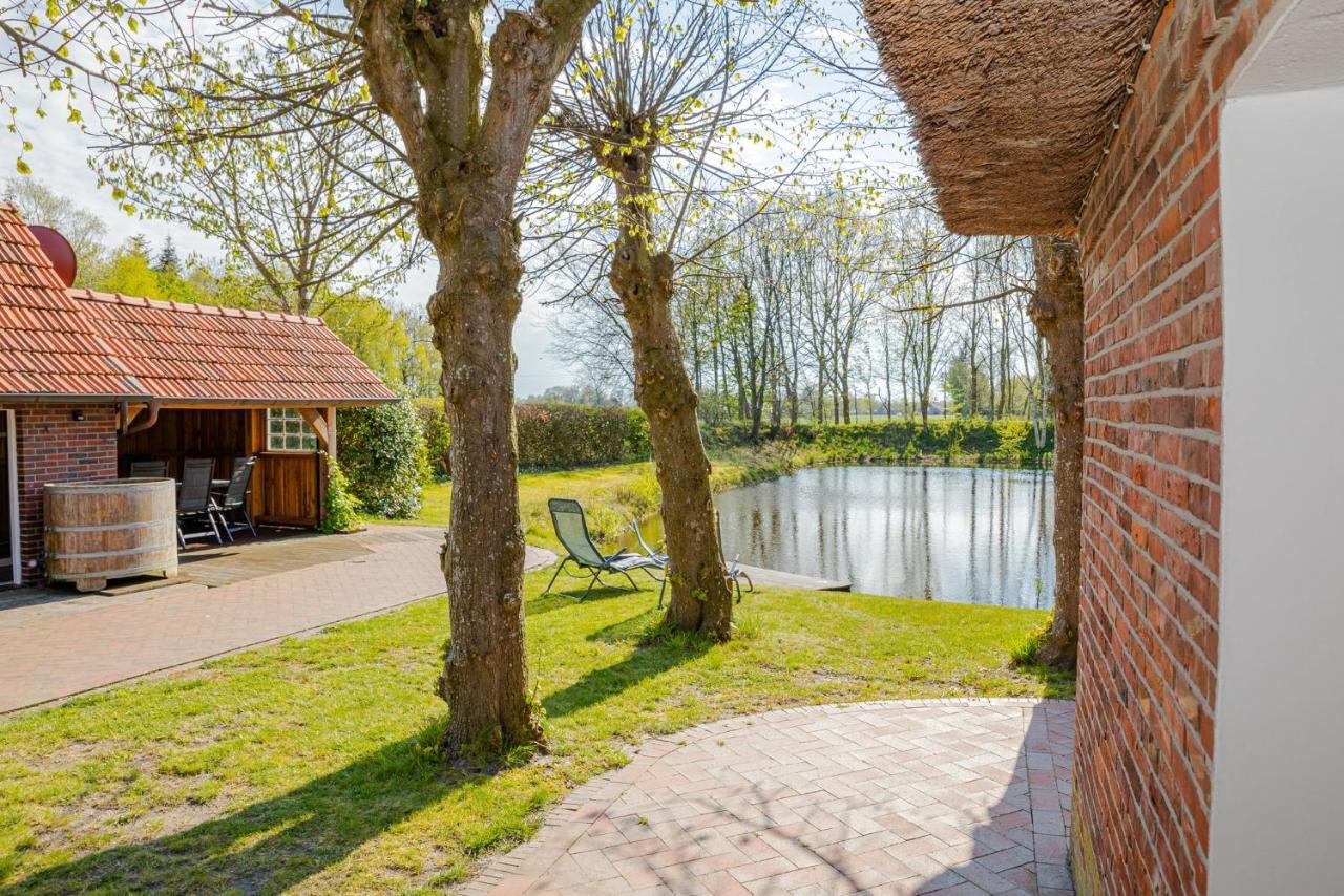 Reetdach Ostfriesenhaus Südbrookmerland Exterior foto